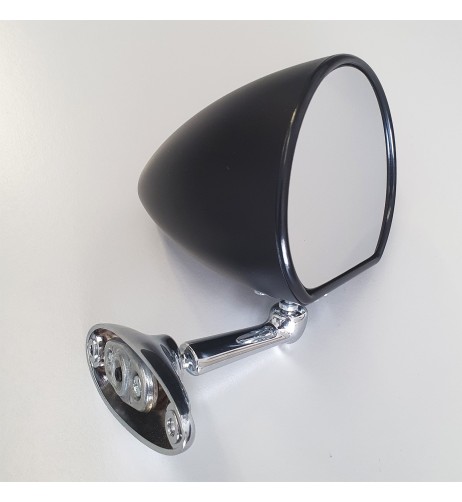 Specchio laterale a goccia auto epoca nero