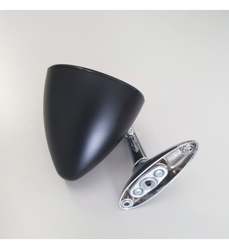 Specchio laterale a goccia auto epoca nero