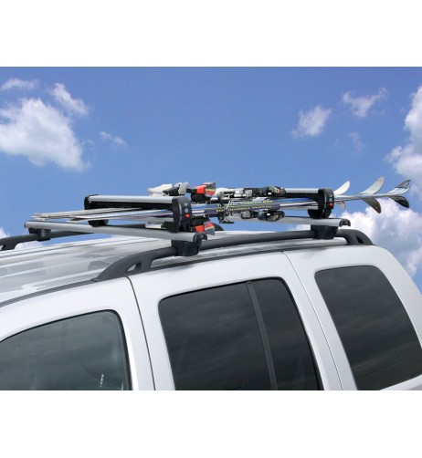 Portasci Prealpina Joker in alluminio per barre portatutto - 3 paia di sci