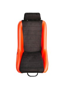 Sedile sportivo non reclinabile Simoni Racing Vintage velluto e pelle rossa 2