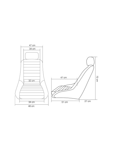 Sedile sportivo non reclinabile Simoni Racing Vintage velluto e pelle rossa