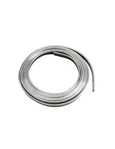 Profilo cromato silver 3mt per interni auto senza adesivo o colla