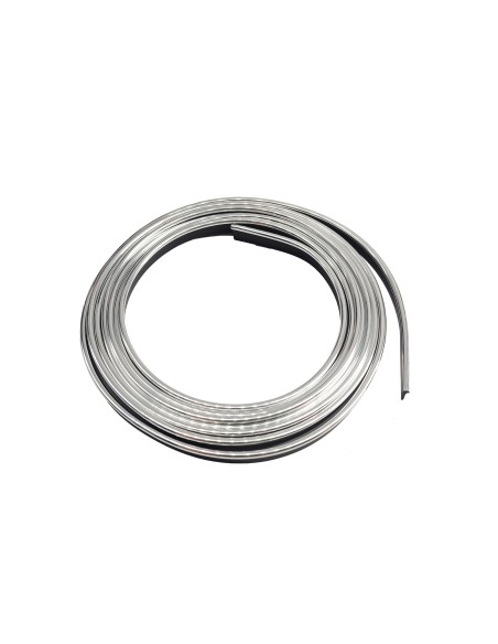 Profilo cromato silver 3mt per interni auto senza adesivo o colla