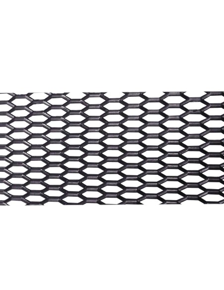 Griglia sportiva per paraurti in polipropilene nero a maglia esagolare larg