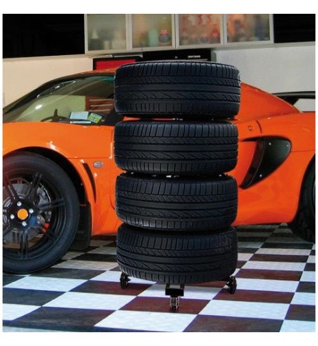 Carrello salvaspazio porta cerchi e pneumatici max 100kg