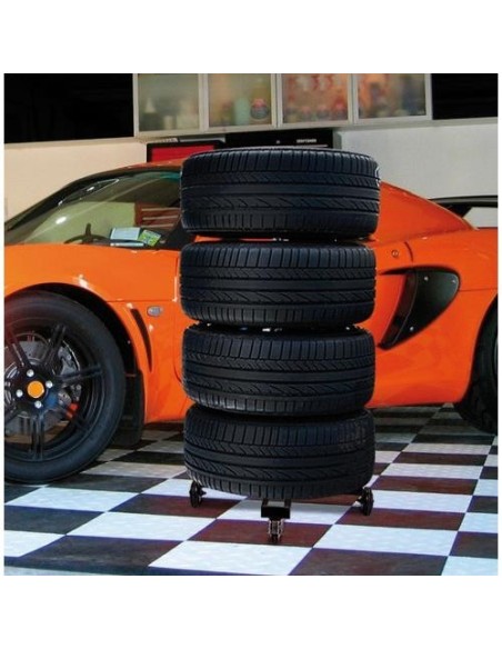 Carrello salvaspazio porta cerchi e pneumatici max 100kg