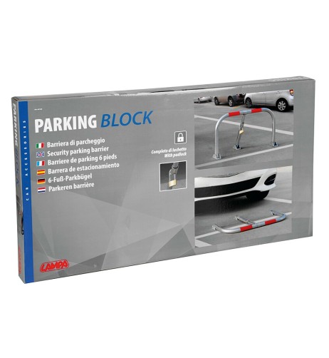 Barriera protezione posto auto parcheggio lucchetto