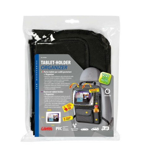 Organizer posteriore per sedili con porta tablet
