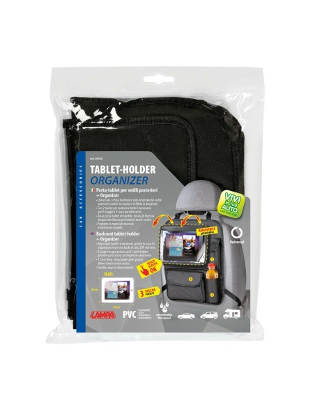 Organizer posteriore per sedili con porta tablet