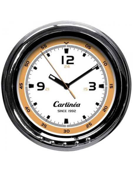 Orologio analogico auto camion Carlinea Sport arancio e bianco