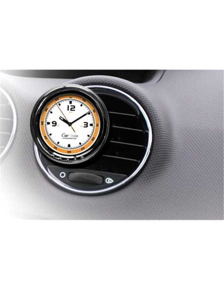 Orologio analogico auto camion Carlinea Sport arancio e bianco