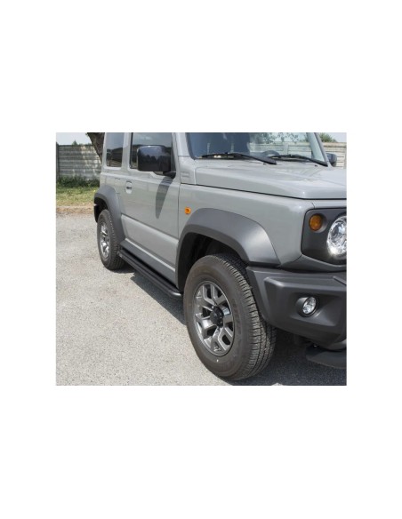 Pedane laterali S50 stondate alluminio BLACK Suzuki Jimny dal 2018