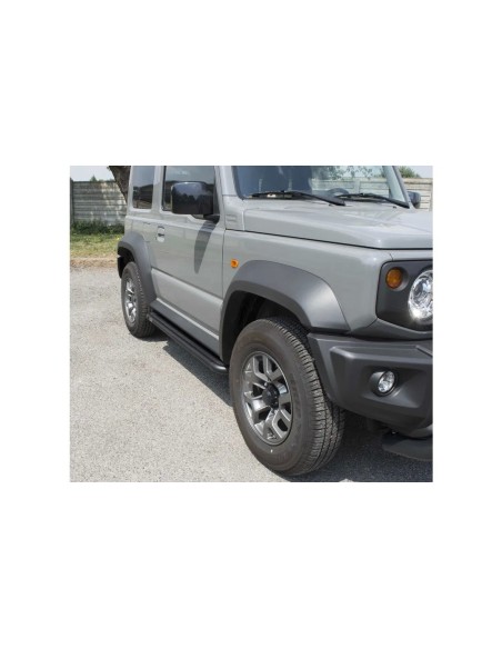 Pedane laterali S50 stondate alluminio BLACK Suzuki Jimny dal 2018