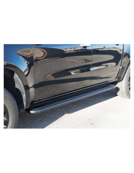 Pedane laterali S50 stondate alluminio Volkswagen Amarok BLACK dal 2023