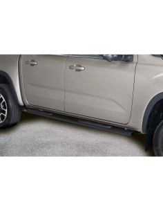 Pedane laterali acciaio ovali inox BLACK Volkswagen Amarok dal 2023