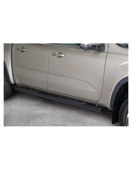 Pedane laterali acciaio inox 70mm BLACK Volkswagen Amarok dal 2023