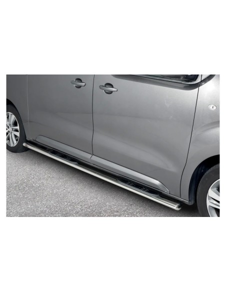Pedane laterali acciaio inox lucido ovali Citroen Jumpy MWB dal 2016