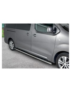 Pedane laterali acciaio inox lucido ovali Citroen Jumpy LWB dal 2016