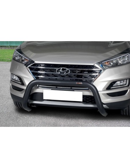 Bull Bar protezione anteriore inox Black 70mm Hyundai Tucson dal 2018