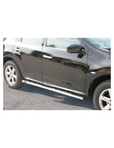 Pedane laterali acciaio inox lucido ovali Nissan Murano 2008 2014