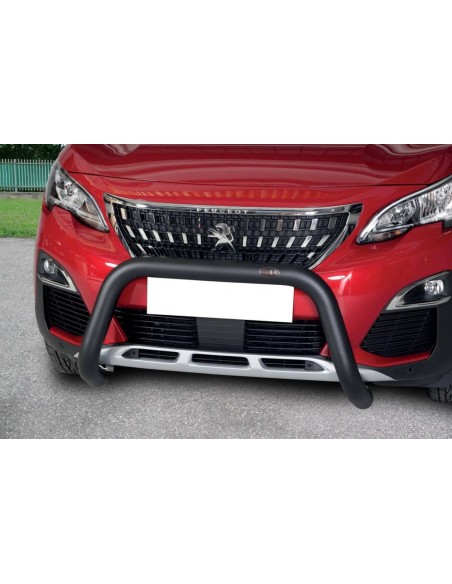Bull Bar protezione anteriore inox Black 70mm Peugeot 3008 2016 2024