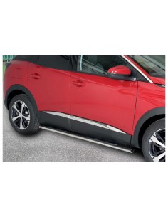 Pedane laterali acciaio inox lucido ovali Peugeot 3008 2016 2024
