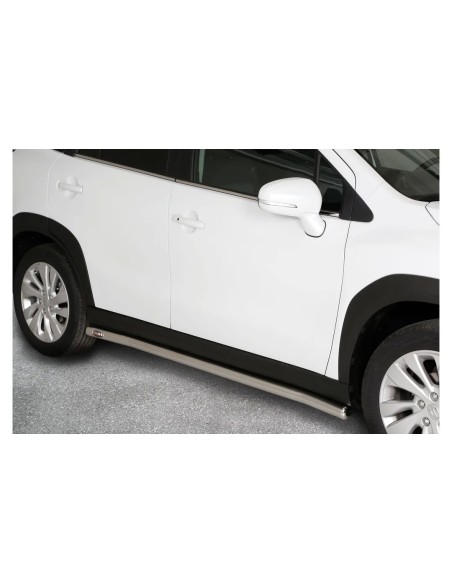 Tubi laterali di protezione inox lucido 60mm Suzuki S Cross Hybrid dal 2022