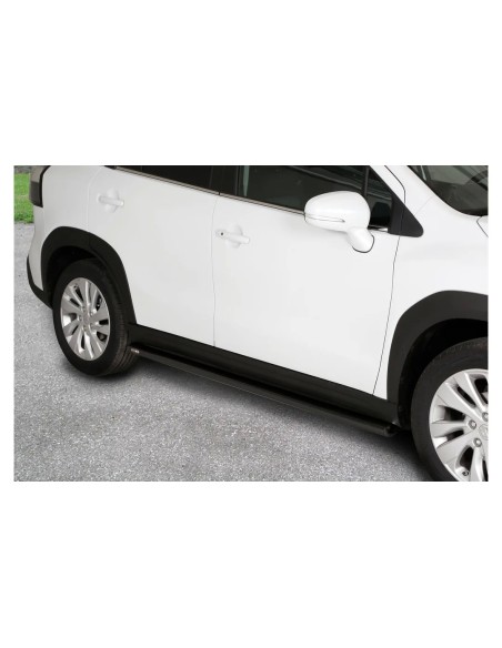 Pedane laterali acciaio inox Black ovali Suzuki S Cross Hybrid dal 2022