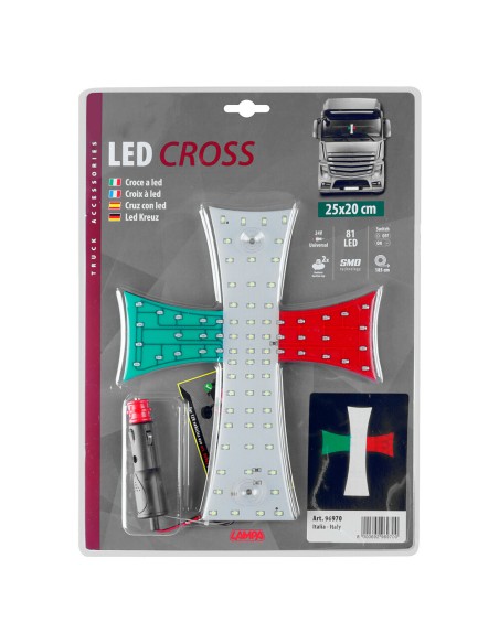 Croce a Led 24V per Camion Italia
