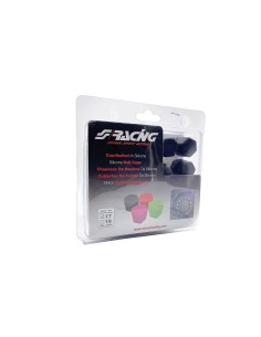 20 copribulloni ruota in silicone NERO Simoni Racing diametro 17mm 2