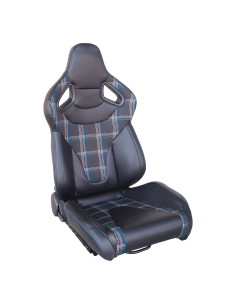 Sedile sportivo reclinabile Simoni Racing Jackie Blue riscaldato leva a des