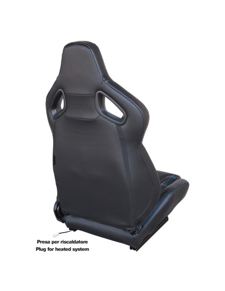 Sedile sportivo reclinabile Simoni Racing Jackie Blue riscaldato leva a sin