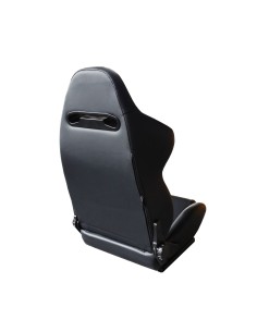 Sedile sportivo reclinabile Simoni Racing Jim in pelle nera 2