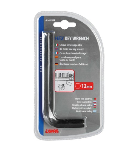 Chiave universale svitatappo olio auto esagonale maschio 12mm