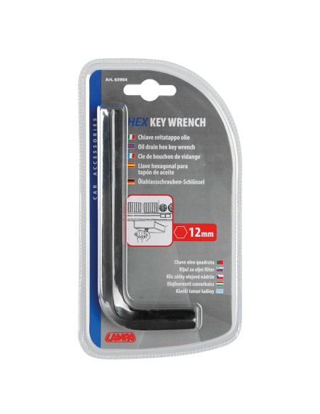 Chiave universale svitatappo olio auto esagonale maschio 12mm