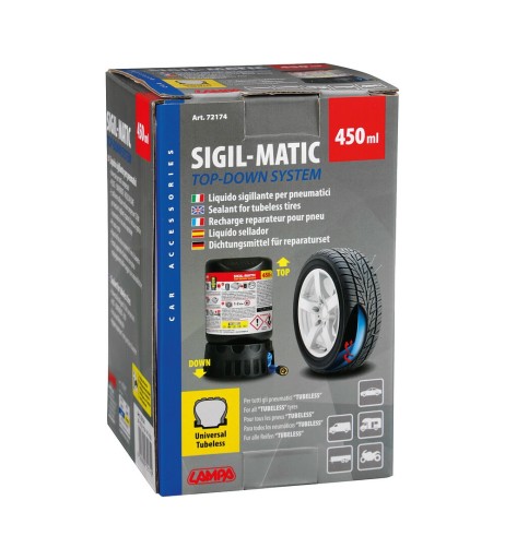 Kit liquido sigillante di ricambio compressori per pneumatici 450 ml