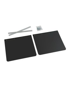 Coppia paraspruzzi universali camion in PVC nero 35xH30cm