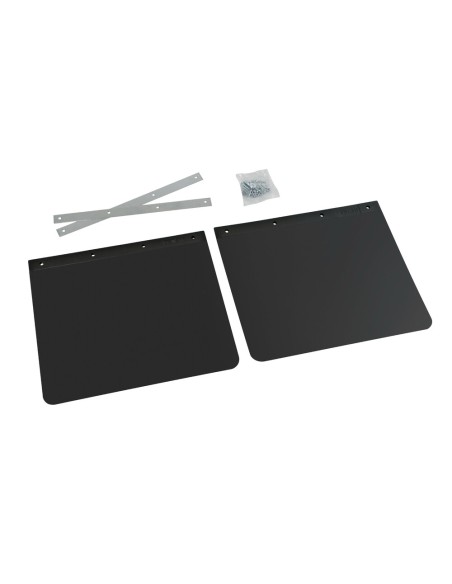 Coppia paraspruzzi universali camion in PVC nero 35xH30cm