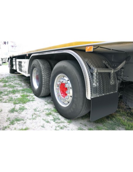 Coppia paraspruzzi universali camion in PVC nero 35xH30cm