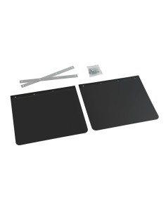 Coppia paraspruzzi universali camion in PVC nero 40xH30cm
