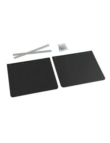 Coppia paraspruzzi universali camion in PVC nero 40xH30cm