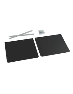 Coppia paraspruzzi universali camion in PVC nero 53xH37cm