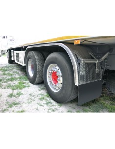 Coppia paraspruzzi universali camion in PVC nero 53xH37cm 2