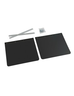 Coppia paraspruzzi universali camion in PVC nero 45xH35cm