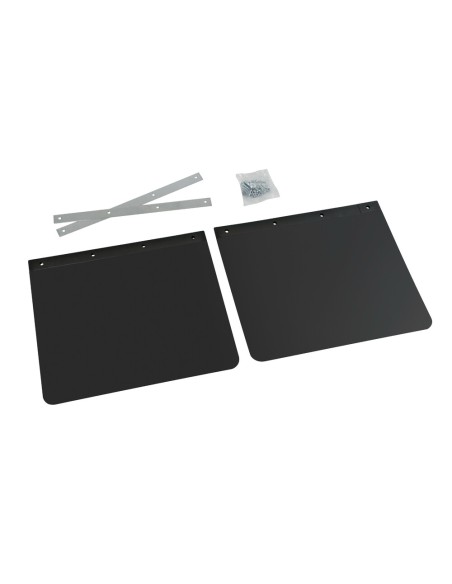 Coppia paraspruzzi universali camion in PVC nero 45xH35cm