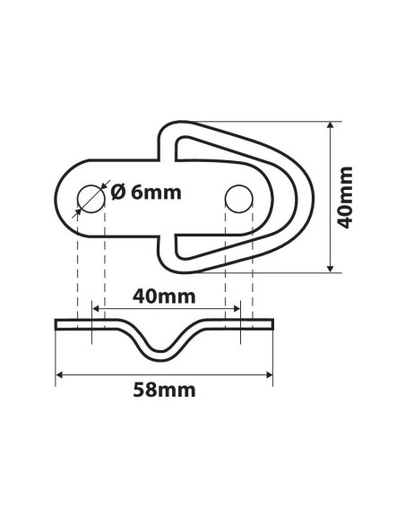 G4 Kit 2 anelli in acciaio per ancoraggio carichi 180kg