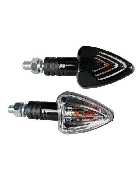Focal coppia frecce indicatori direzione alogeni 12V moto scooter colore NE