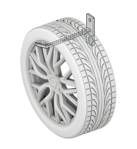 Set 4 ganci appendiruote da parete