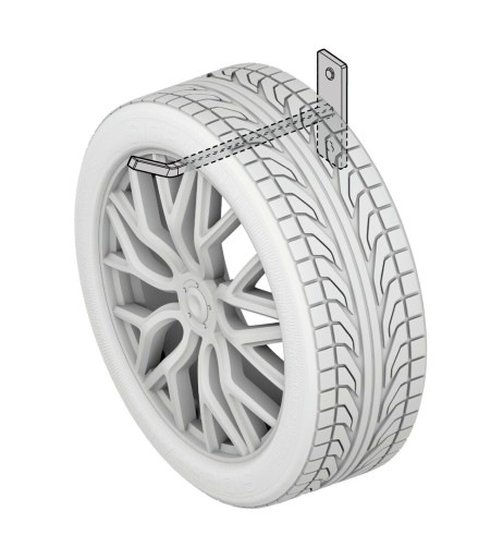 Set 4 ganci appendiruote da parete