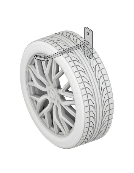 Set 4 ganci appendiruote da parete